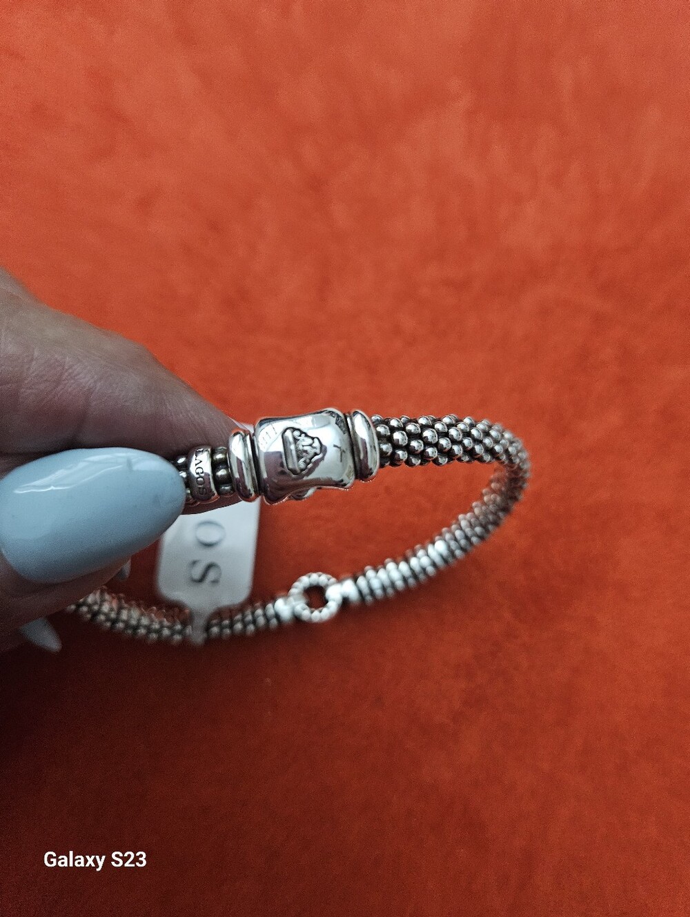 LAGOS Enso Diamond Circle Caviar Bracelet in Sterling Silver - Picture 4 of 9